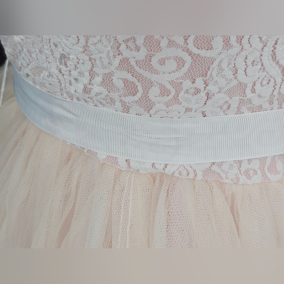 David's Bridal Kids Formal Dress in Soft Pink - Picture 13 of 16